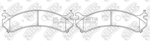 Pastillas De Freno Hummer H2 6.0 2004 Nibk Delantera