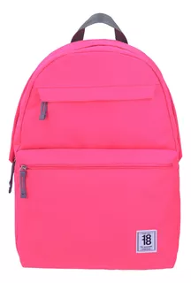 Mochila Grande Chenson 1818 Juvenil Colors Rosa Neon