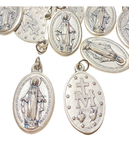10 Medallas Dije Virgen Milagrosa 35mm (italy) Souvenirs Gde