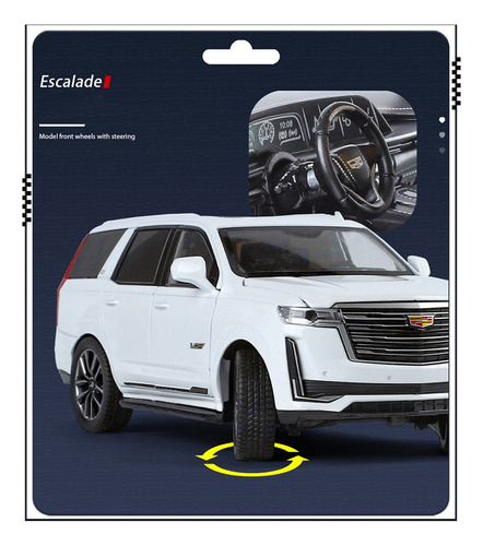 2022 Cadillac Escalade Suv Minifierro Coche Luz Sonido 1/24