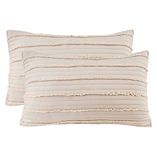 King Size Pillow Shams Set Of 2, Ultra Soft Breathable ...