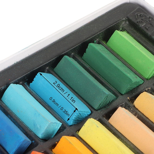 48 Colores De Tiza Suave En Colores Pastel, Barra De