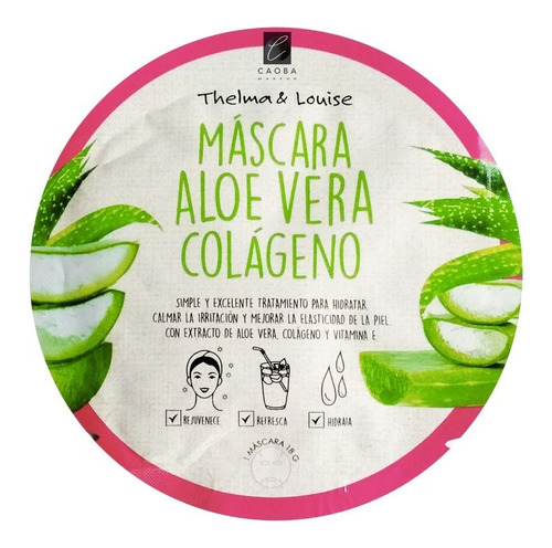 Mascarilla Facial Para Piel Normal Thelma Y Louise Aloe Vera Collagen Mask Tyl 18g