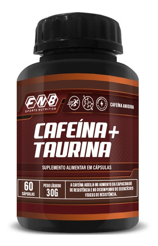 Cafeína E Taurina 60 Cápsulas Flora Nativa