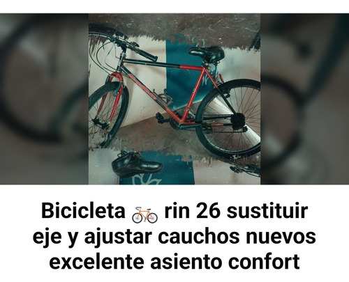 Bicicleta  89$ Asiento Confort. Cambiar Eje Trasero