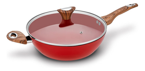 Phantom Chef Wok Frypan De 11 Pulgadas De Profundidad, Reves