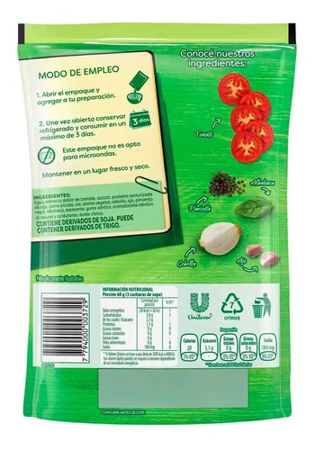 Salsa Lista Knorr Bolognesa X 340 Gr