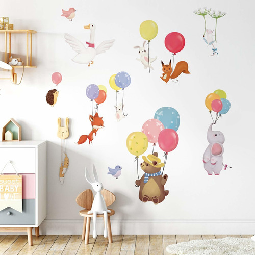 Decalmile Adhesivo Decorativo Para Pared Diseño Globo