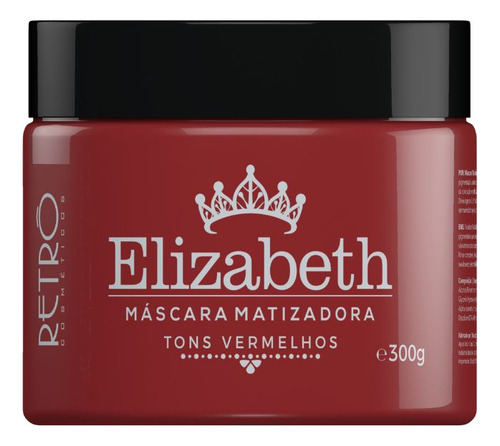 Retrô Cosméticos Red Elizabeth - Máscara Matizadora 300g