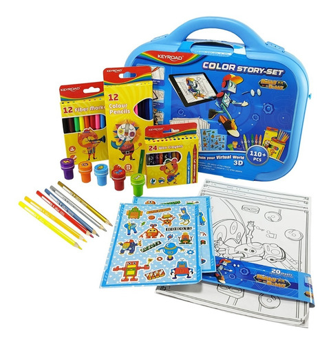  Kit Keyroad Colouring Happy Box Robby