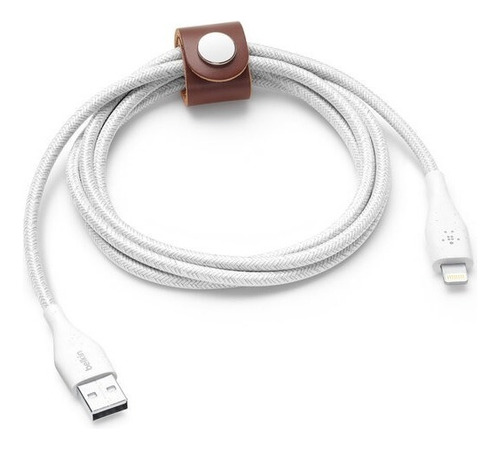 Cable Belkin Usb-a Macho Lightning Macho 1.2 Metros /v Color Blanco