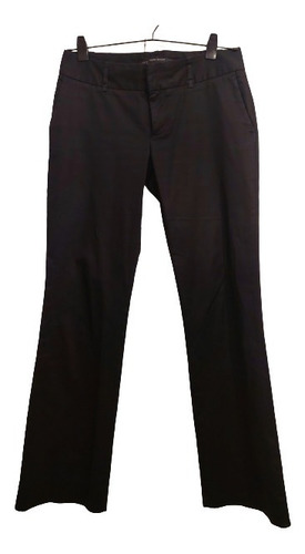 Zara  Pantalon Negro Clasico Recto T.36 Mujer Imp. España