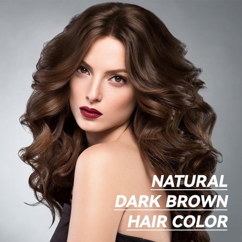 Shampoo De Tintura De Cabelo Yourtone Dark Brown 500ml Com D