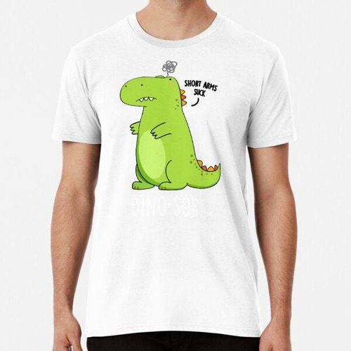 Remera Dino-sore Funny Irrited Dinosaur Puns (dark Bg) Algod