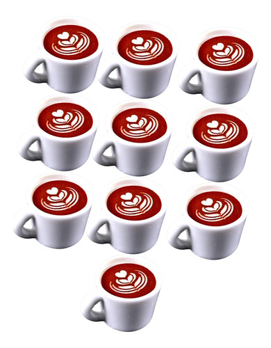 3 X 10 Piezas De Café Con Leche Para Casa De Patrón De