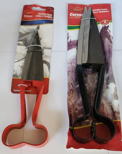 Kit Tesouras De Aparar Crina E Tosquia Alto Carbono Saga Pro