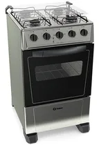 Comprar Cocina Combinada Thompson Cth 1550 Gas\u002FEléctrica 4 Hornallas con Visor 127V\u002F230V Color Plateado