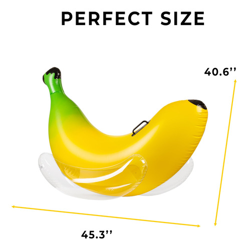 Flotador Inflable En Forma De Banana Para Montar En Vaygway