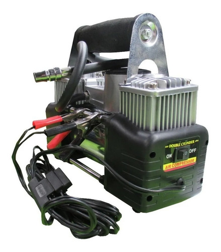 Compresor 12v Aire 2 Piston Metal Servicio Pesado Auto 4x4