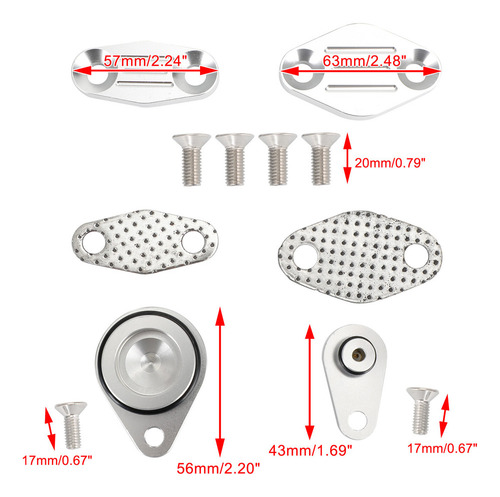 Kit De Placas Ls Engine Evap/air/egr Delete Block Off Para G
