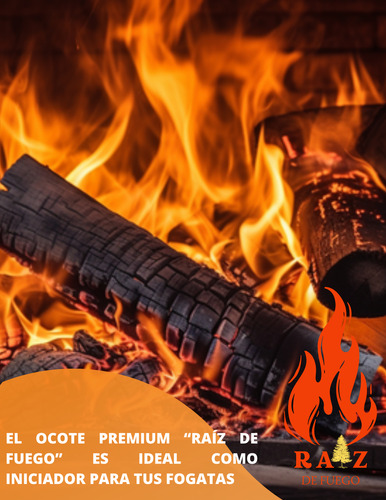 Ocote Premium Raíz De Fuego 3kg Iniciador De Fuego.