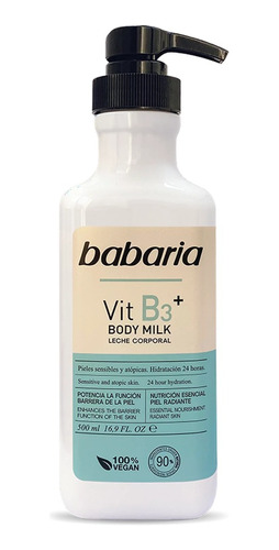 Crema Corporal Babaria Vitamina B3 500 Ml