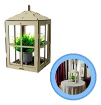 Comprar Centro De Mesa Forma Faro Farol Floral Mdf 34 Cm