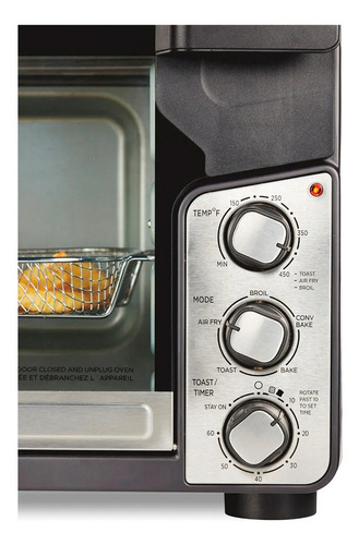 Horno Tostador Hamilton Beach Xl Con Air Fry, 1750 W Negro