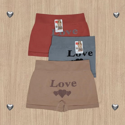 Boxer Largo De Mujer Comodo Elastico Love 1p