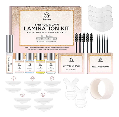 Kit Lash Lift Zayuu Professional Diy Brow Lamination Set