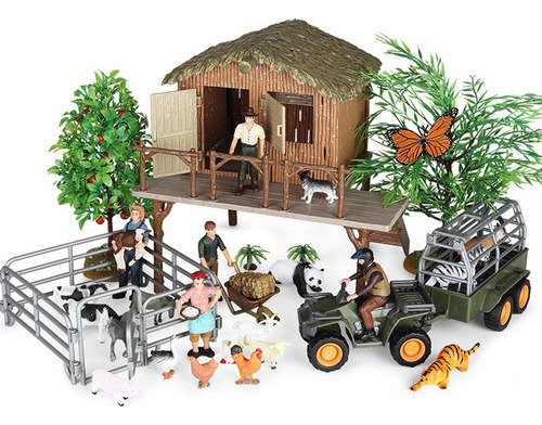 Para . Mini Figuras De Animales De Granja, Juego De
