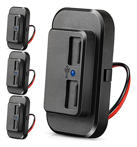 Salida Usb De 12v, Panel De Interruptores De 12v Cargad...