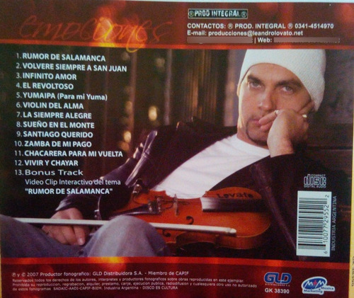 Cd Leandro Lovato Emociones
