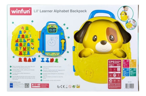 Mochila Do Alfabeto - Winfun Cor Amarelo