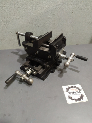 Morsa Plana Cruz 4 Pulgadas 100mm Taladro Agujereadora Banco