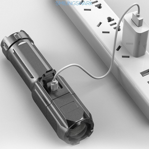Lâmpada Tática Super Poderosa Led T6 Lumens Zoom