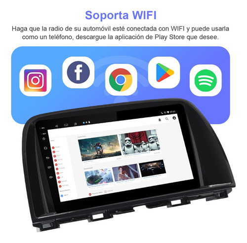 Estéreo 2+32gb Cámara Para Mazda Cx5 2013-2017 Gps Fm Bt