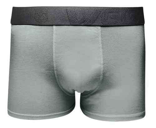 Kit 2 Cueca Boxer Cinza Algodão Confortável Slim C10