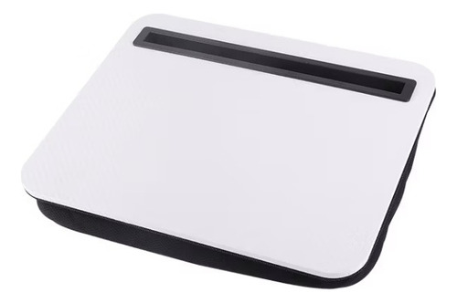 Bandeja Laptop Y Manilla Rodler 29×24×5cms Acolchado Blanco