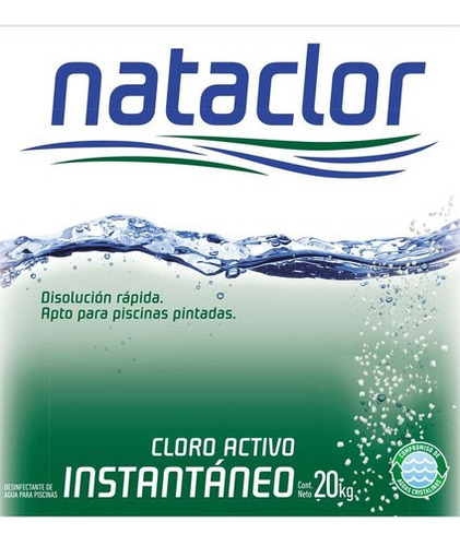 Imagen 2 de 5 de Cloro Granulado Instantáneo 20kg Nataclor