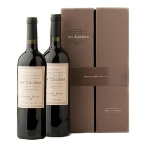 Vino Dv Catena Cabernet Malbec X 2 750 Ml + Estuche