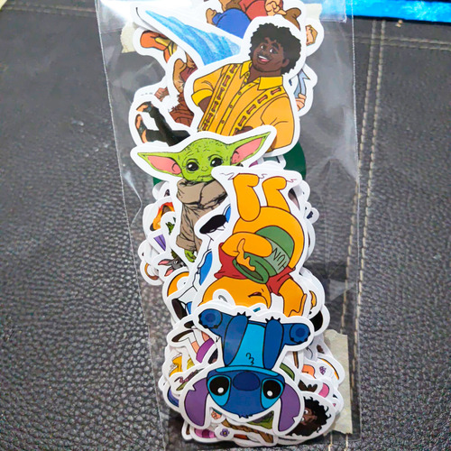 Set De 50 Stickers/calcomanías De Disney Mix