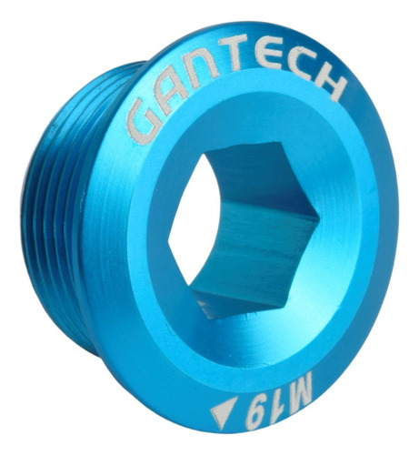 Tampa Pedivela Integrado Gantech M19-aluminio-cores Cor Azul