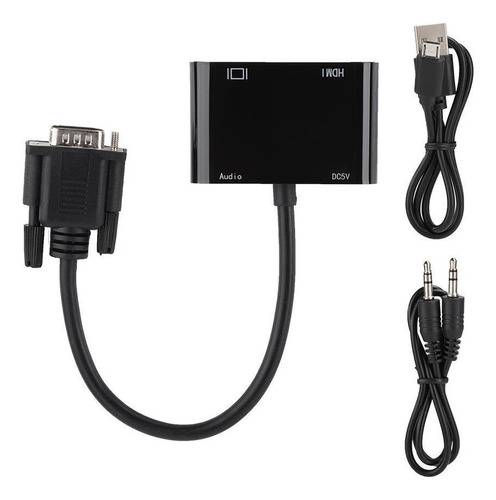 Vga A Hdmi Vga Hd Video Convertidor Cable Adaptador 4k X 2k