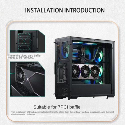 Funda Vertical L0universal Con Soporte Para Gpu, Elevador, A