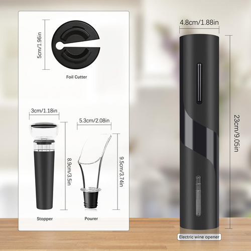 Juego De Abridor De Vino Eléctrico Automático Sacacorchos