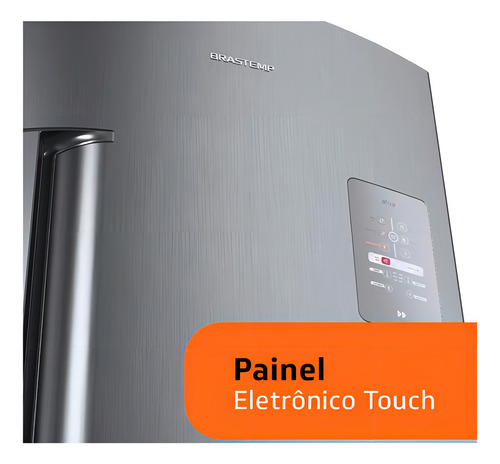 Geladeira com freezer Brastemp Ative! BRE80AR con capacidad de 573L 127V -inox
