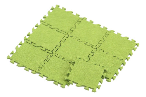 9 Piezas 1/12 Alfombrilla De Suelo En Miniatura Verde