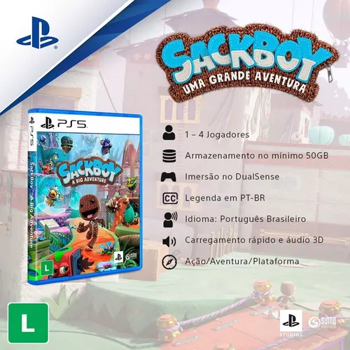 Jogo Sackboy Ps5 Mídia Física Lacrado - SONY - Jogos de Plataforma -  Magazine Luiza