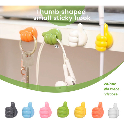 Gancho De Pared De Silicona Para Pulgar, Autoadhesivo, Multi